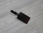 Tumi Luggage Id Tag Black Leather Replacement Business Card Travel Bag New