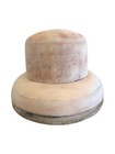 Vintage 2-piece Wooden Hat Block Mold     Women   s Millinery Form     Size 57