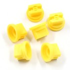 Phituoda 6pcs Flat Fan Spray Tip 110 Degree Plastic Nozzle 6pcs  Yellow