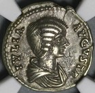 196 Ngc Ch Vf Julia Domna Denarius Roman Empire Laodicea Unpublished  21041304c