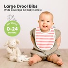 8-pack Organic Baby Bibs For Boys  Girls - Soft Cotton Drooling Sweet Charm 