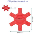 Premium L099 L100 Urethane Lovejoy Type Jaw Coupling Insert Spider  ipm 