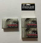 Maxell Vhs-c Tc-30 Hgx-gold Camcorder Tapes Blank Sealed New Lot Of 3 