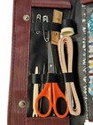 Vintage 12 Pcs Sewing Kit Measure Scissor Thimble Thread Needle Travel Set