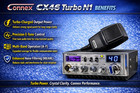 Connex   c46   turbo   n1    200watts   high   power   10   meter   radio   am fm   echo   talkback