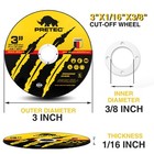 Pretec 27 Pack 3  Cut Off Wheels 3 8  Arbor 1 4  Mandrel Die Grinder Metal Steel