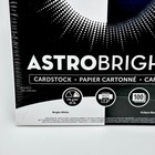 Astrobrights Cardstock Paper 100 Pcs 65 Lbs 8 5 X 11 In 91647 50 Black 50 White