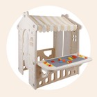 Kid Plastic Outdoor Playhouse With Light Strip  building Blocks Toddler Toy