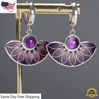 Women Multi-color Turquoise Earrings 925 Silver Hook Pearl Drop Dangle Jewelry