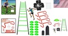 Agility Ladder Training Set With Hurdles Cones Parachute For Sports And Fitness