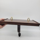 The Bombay Company Vintage Dark Wood Wall Shelf Cabriole Leg Corbel Display 12in