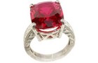 Vintage 16  ct Red Topaz ring Medieval Long Life Healing Intelligence Courage Gem