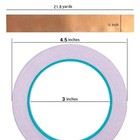 Copper Foil Tape With Double-sided Conductive  1 4inch X 21 8yards - Emi Shieldi