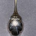 Welsh   Son Sterling Silver Fluted Spoon With A Face On Each Side  Magnificent 