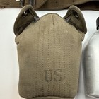 Vintage 1952 Us Military Army Metal Aluminum Canteen W Canvas Cover Korean War