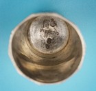 Antique 1890s Stern Bros Sterling Panel Thimble Sz 8 Anchor Mark