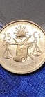 M  xico Plata 25 Centavos 1950s Moneda Cap   Ray Bascula Colecci  n