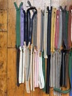Lot Of 46 Vintage 30s 40s 50s 60s Zippers Metal Talon Etc  For Clothing Repair