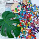 Litmind 1 1lb Assorted Colors Irregular Crystal Glass Mosaic Tiles - Perfect    
