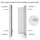 Medium Cat Flap Door 4 Way Lock 7 5 x7 8  Magnetic Pet Door Kit White Weatherpro