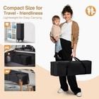4 In 1 Pack And Play  Baby Bedside Bassinet  Sturdy Play Yard With Padded Mat   