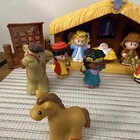 Fisher Price Little People Christmas Story Nativity Set Manger Stable 14pc Read