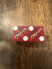 Authentic Retired Orleans Las Vegas Casino Dice Pair Canceled 777 Red Matching