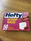 Hefty Scrap Bag Boxes Tear Off Ties 1 New Box And 1 With 40 Bag Vintage