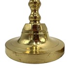 Vintage Heavy Brass 12    Tall Octagon Candlestick Holders Pair Set Of 2