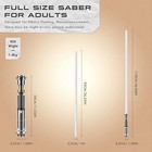 Hot Star Wars Luke Skywalker Pixel Lightsaber Silver Metal Light Replica