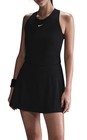 Nike Women   s Nikecourt Dri-fit Victory Tennis Dress Sz  L New Fq1780-010 Black