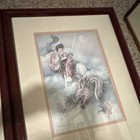 Vintage John Cheng Dragon Lithograph Prints Pair Signed Numbered Limited Edition