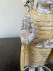Vintage antique Wooden Standing Handcarved Buddha