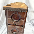Antique 1897 White Treadle Sewing Machine Cabinet 3 Wood Drawers Rt Side Frame