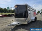 2025 Sundowner Stockman Exspress 7x16 Ft Aluminum Livestock Trailer W Cut Gate