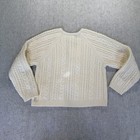 Zara Girls Cable Knit Bow Cardigan Sweater Cream Ivory Nwt Size 6 100  Cotton