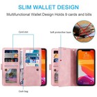 Zipper Leather Wallet Case For Iphone 18 Pro Max 17 16 15 14 13 12 11 Flip Cover