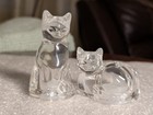 Gorham Made Germany Fine Crystal Kitty Cat Salt And Paper Shaker Set