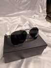 Men s Aviator Sunglasses Silver Metal Frame Gray Polarized