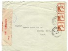 Wwii 1940 Cover Jerusalem Palestine British Mandate Open By Censor