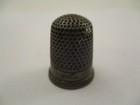 Antique Vintage Sterling Silver Thimble Size 6 Round Swirl Circle Engraved Rim