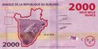 Burundi 2000 Francs  04-07-2015  - Ibex pineapple farming p-52a  B238b Unc