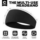 Moisture-wicking Sweat Bands - 5 Pack Headbands For Running   Sports Activities