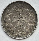 Canada 1902 H 5 Cents Silver Coin - First Yeart Of Issue Edward Vii