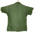 Vintage Us Army Og-107 Button Up Shirt Large Green Chopped Vietnam Era 1968