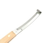Professional Hoof Knife Double Edge Ss Blade Wooden Handle