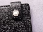 Coach Black Leather  Snap Closure  Business Card Case  Credit Card Case  Id Case