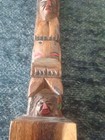Vintage Casted  Wood Totem Pole Made In Alaska Hand Painted 11  Tall   2 w