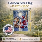 Caroline s Treasures Chow Chow And Santa Claus Garden Flag Dac4096gf