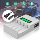 Battery Charger With Lcd Display For Aa Aaa Ni-mh Ni-cd Rechargeable Batteries